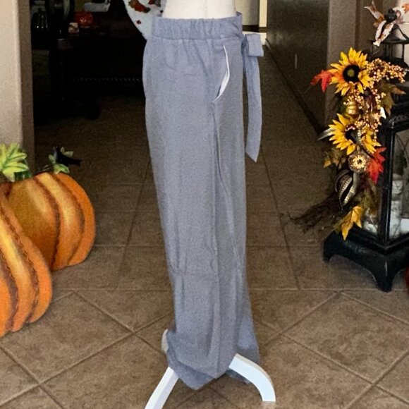 Thread + Supply Partial Elastic Waist Lightweight Wide Leg Pants - Picture 4 of 5